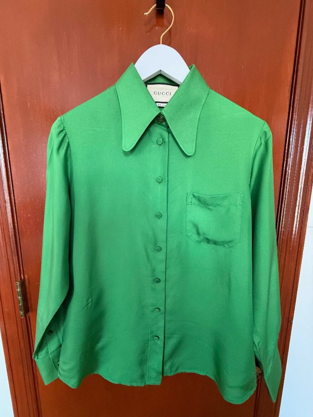 Gucci Pointed Collar Buttoned Shirt